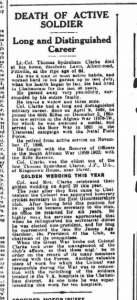 Obituary 15th November 1930