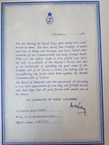 Admiralty Letter
